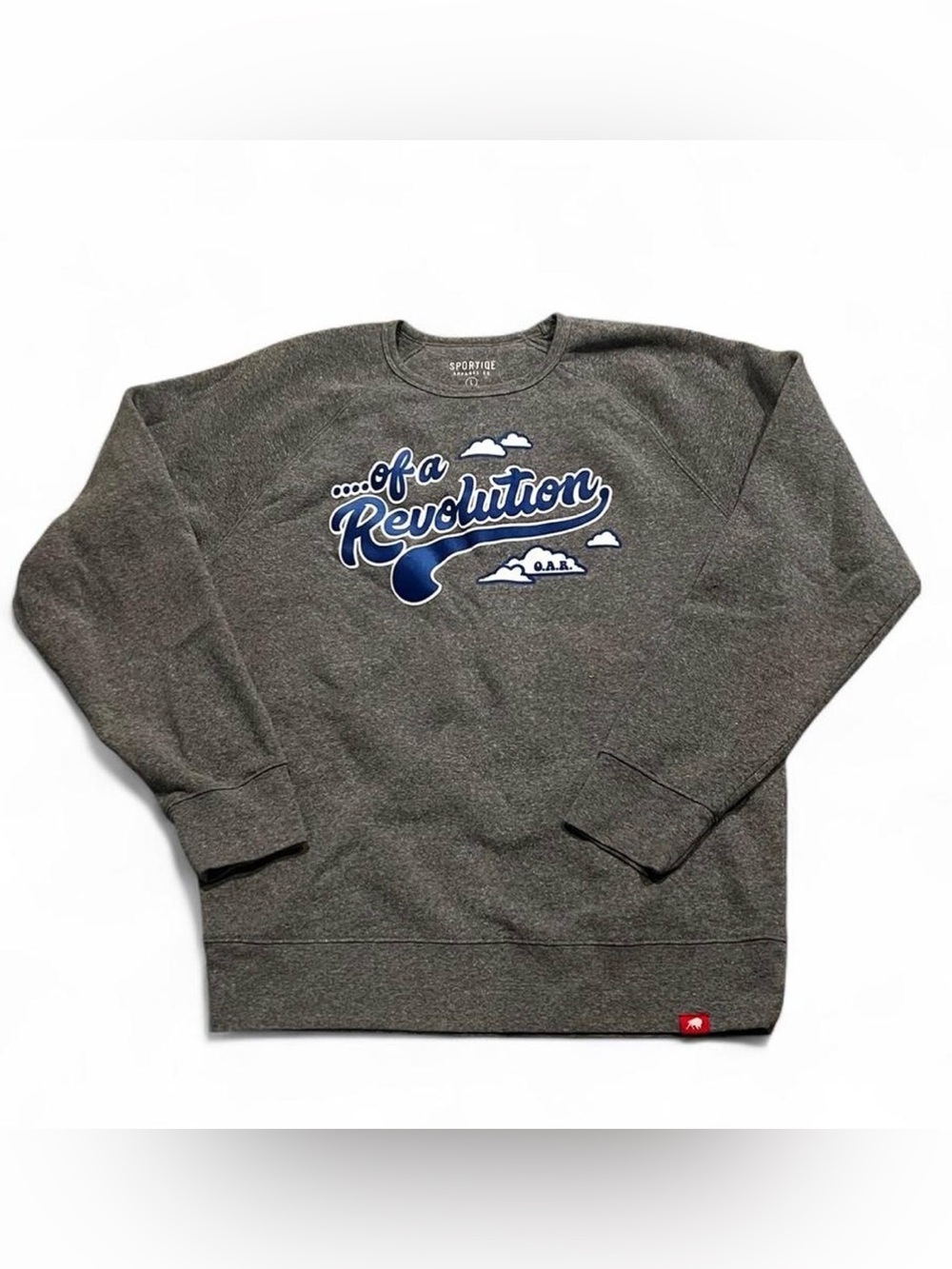 Men's 'Of a Revolution' Gray Crewneck Sweatshirt #OAR